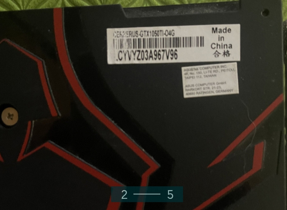 Видеокарта: ASUS GTX 1050TI. Киев - изображение 1