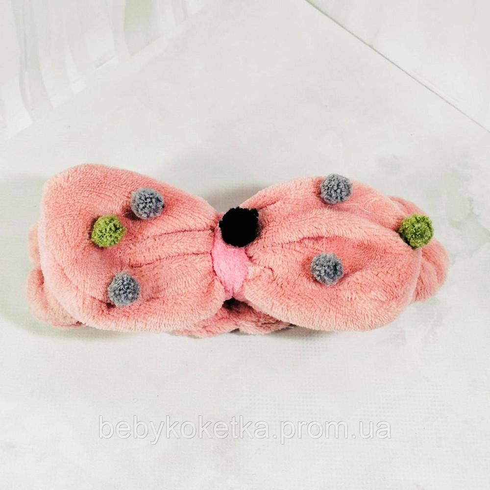 Косметична пов'язка для голови з бантиком Львів - фото 2