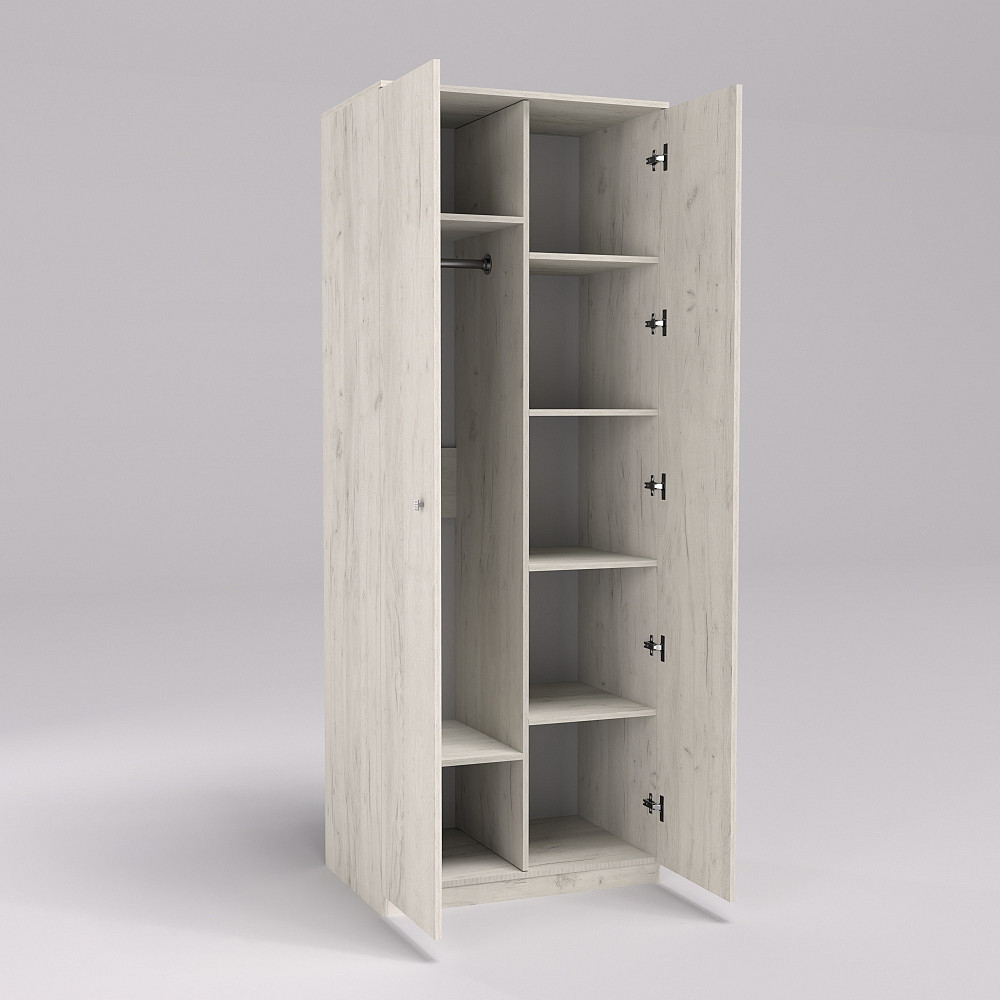 Шкаф Favorit F-15, Дуб Крафт Білий, 800х530х2100 Львов - изображение 2