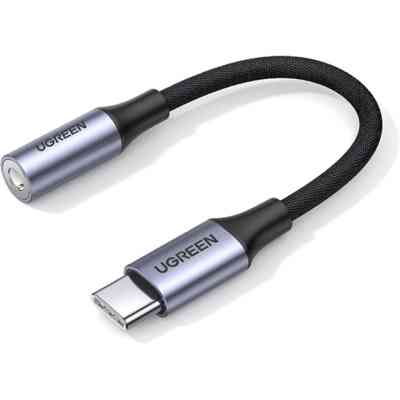 Переходник USB-C to 3.5mm M/F 0.10m AV161 Ugreen (80154) Винница