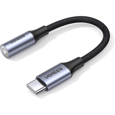 Перехідник USB-C to 3.5mm M/F 0.10m AV161 Ugreen (80154) Вінниця - фото 2