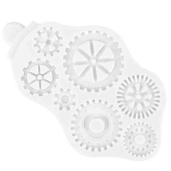 Молд силиконовый Стимпанк механизмы 157 на 100 мм серый Киев