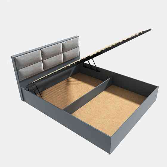 Кровать двуспальная Эверест КЛ-1400 Лайт (подъемный механизм) 140х200 см Графит (DTM-4904) Львов