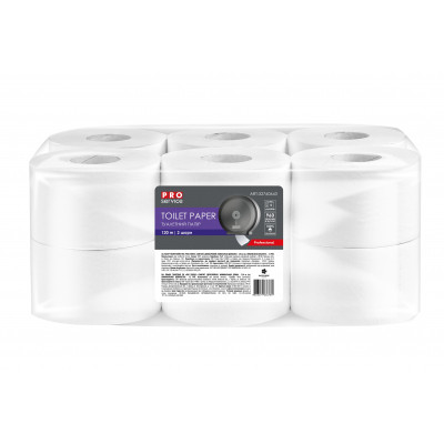 Туалетний папір PRO service Comfort для диспенсерів 2-шаровий 120 м 12 рулонів (4823071636789) Вінниця - фото 1