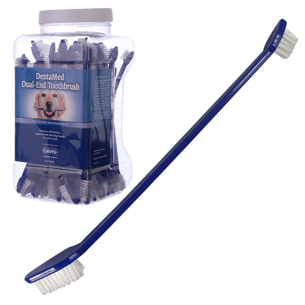 Davis Dentamed Dual-End Toothbrush ДЭВИС ЗУБНАЯ ЩЕТКА для собак и котов Киев - изображение 1