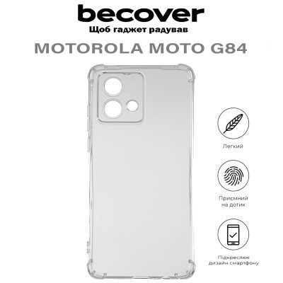 Чехол для мобильного телефона BeCover Anti-Shock Motorola Moto G84 Clear (710611) Винница - изображение 6