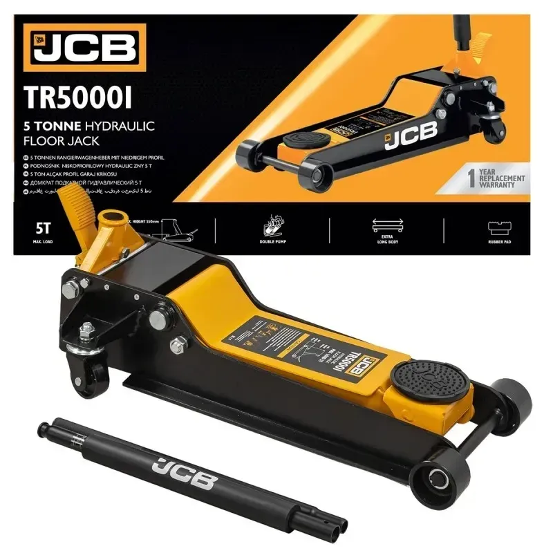 Домкрат 5т подкатной (90-550мм) с педалью JCB Tools JCB-TR50001 Одесса - изображение 1