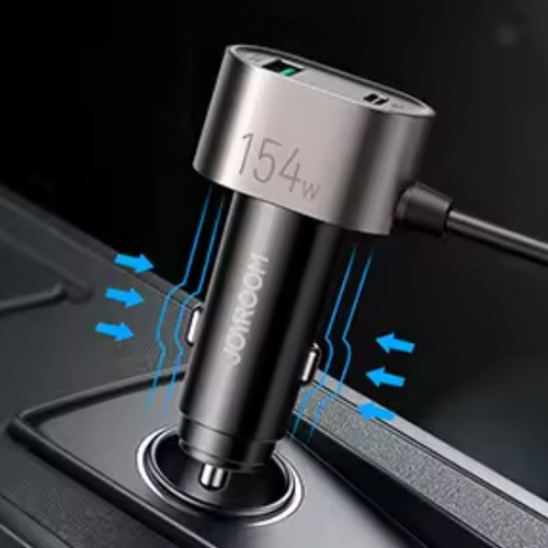 Автомобільний розгалужувач прикурювача JOYROOM чорний Київ - фото 8