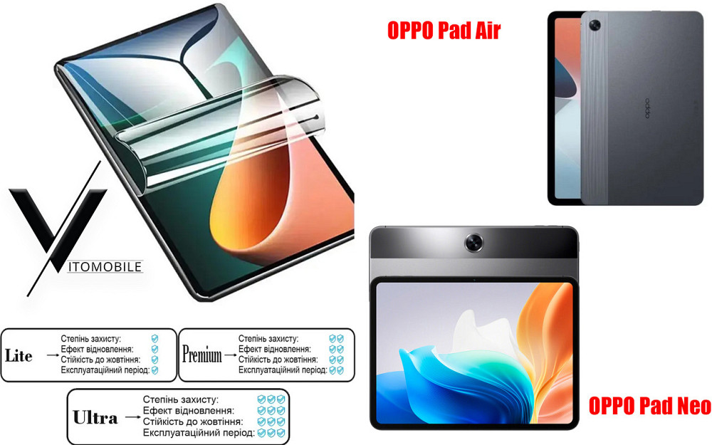 Полиуретановая пленка HyperClear Guard для Oppo Pad Air, Pad Neo Киев - изображение 1