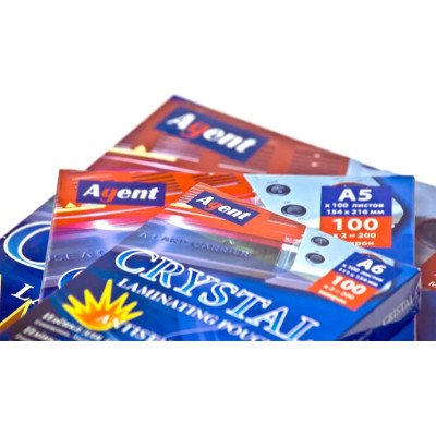 Пленка для ламинирования Agent глянц. А5 100мкн (100 шт.) (3150021) Винница - изображение 3