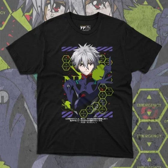 Футболка чоловіча з  принтом Evangalion Каору Нагиса Розмір 48 Дніпро