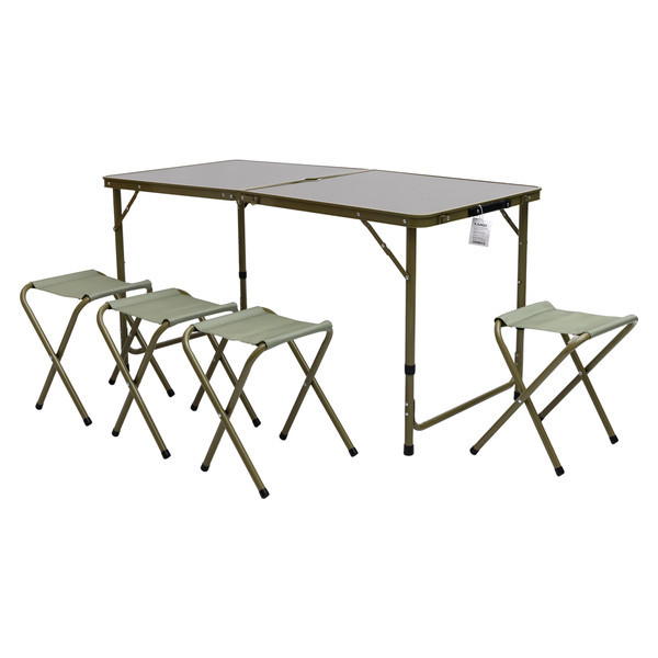 Кемпінговий набір: розкладний стіл і 4 стільці, зелений Київ - фото 9