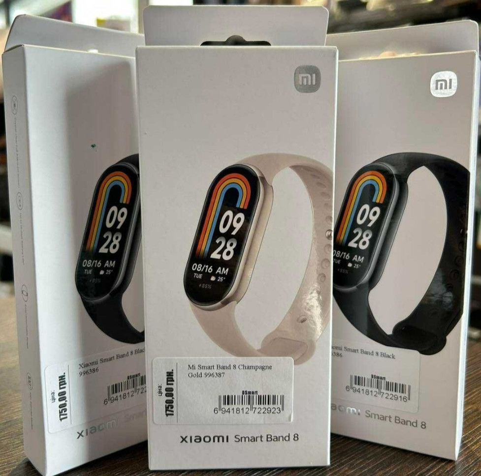 Фитнес Браслет: Mi Smart Band 8 Champagne Gold Black Киев - изображение 1