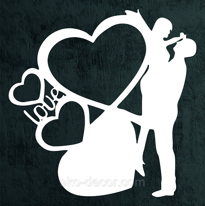 Декоративное настенное Панно «Любовь», Декор на стену 90*90 см, Белый Киев - изображение 7