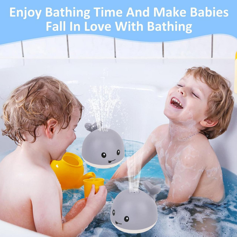 Іграшка для ванни Кит 107A світло LED фонтан бризкалка для купання дитяча водна іграшка фонтанчик Київ - фото 2