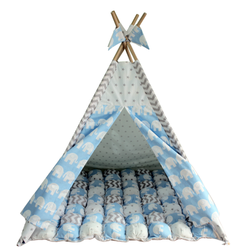 Вігвам Хатка комплект Арктика з килимком Бонбон Київ