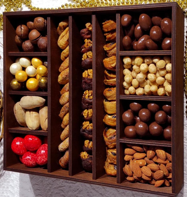 Менажница деревянная 