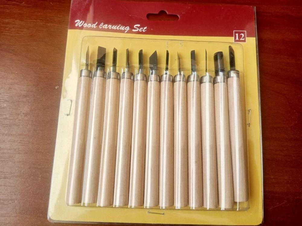 Набір стамесок для різьблення по дереву (12 штук) Полтава - фото 1