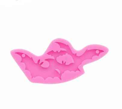 Молд силиконовый Летучие мыши 77 на 30 мм розовый Киев
