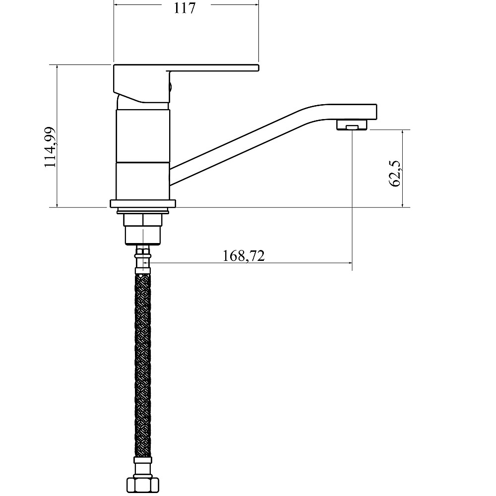 Змішувач для умивальника DOMINO RONDO DND-203M Луцк - изображение 7