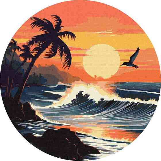 Картина за номерами "Чудова стихія" ©art_selena_ua KHO-R1001 діаметр 39 см Ідейка Вінниця