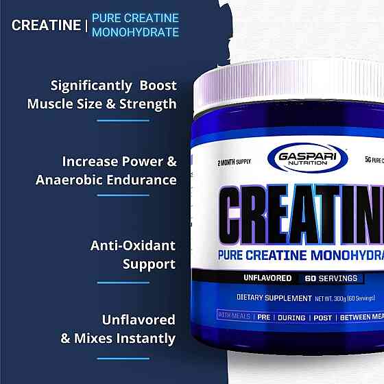 Креатин моногидрат Gaspari Nutrition Creatine Monohydrate, 300 г Unflavored (без вкуса) Луцк