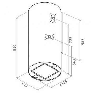 Витяжка кухонна Elica TUBE PRO BL MAT/A/43 Вінниця