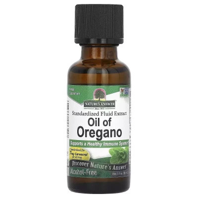 Травы Nature's Answer Масло орегано, без спирта, Oil of Oregano, Alcohol-Free, 30 мл (NTA-00651) Винница - изображение 1