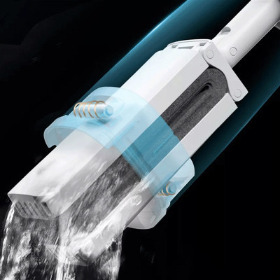 Швабра Xiaomi Blue Fish Sponge Mop White Для сухого та вологого прибирання (PU03A) Вінниця - фото 2