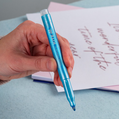 Фломастери Kite Creative з блискітками пастель 6 кольорів (K-1148) Вінниця - фото 3