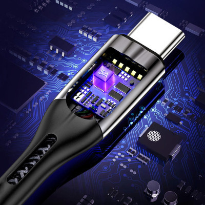 Дата кабель USB 2.0 AM to Type-C 1.2m 5A Choetech (AC0013-BK) Вінниця - фото 3