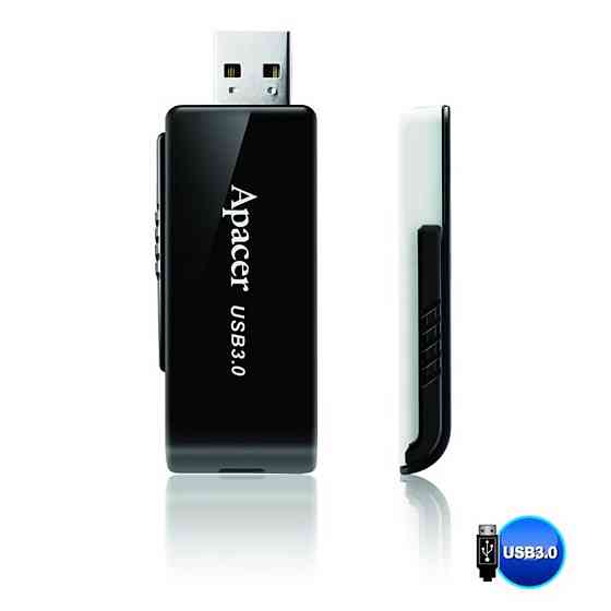 Flash Apacer USB 3.1 AH350 32Gb black Киев