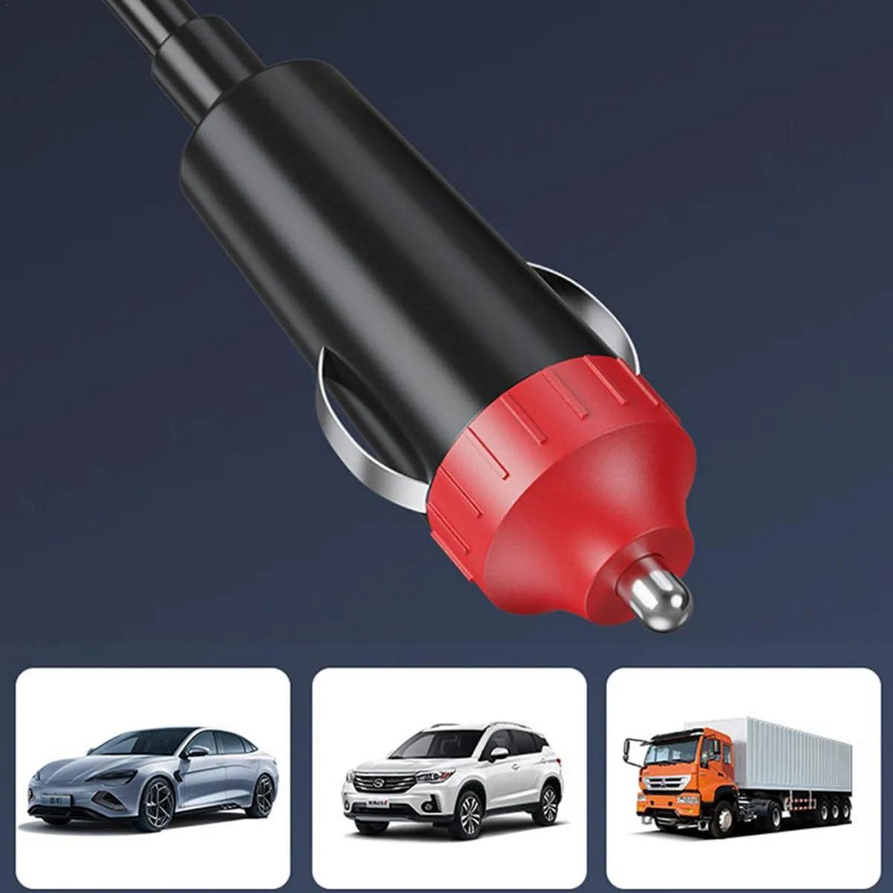 Преобразователь от прикуривателя AC/DC (12/24V) C11-A 200W/2x220В + 2хUSB (QC3.0) 2xType-C (30W) LCD Винница - изображение 7