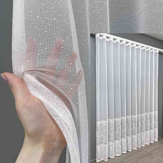 Тюль VR-Textil 1427т Greta Жаккард Белый 350х270 см (42-0423) Киев