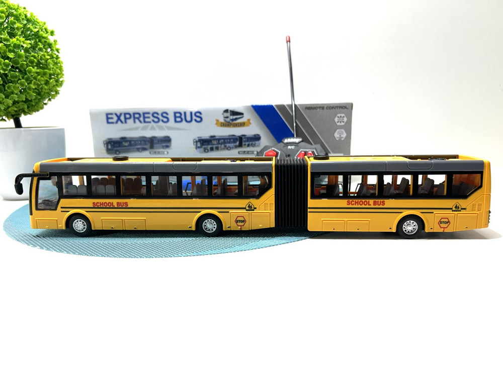 Автобус на радіокеруванні 35 см Жовтий (JC-044-45) Чернігів - фото 4