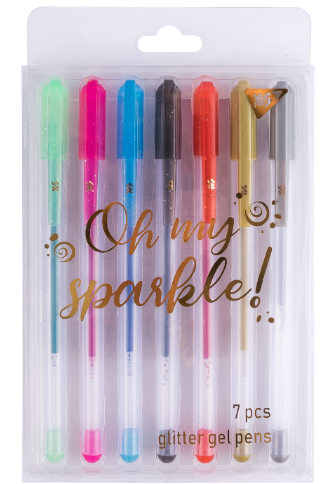 Набір ручок гелевих 7кол 