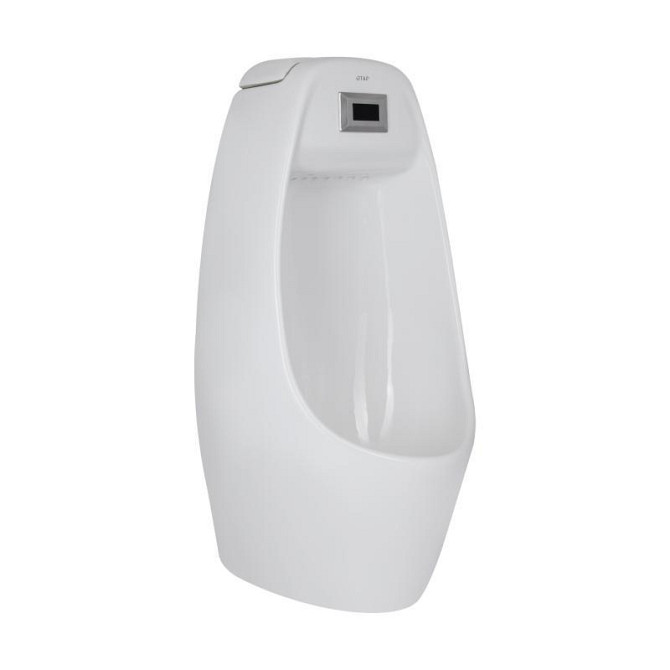 Пісуар підвісний Qtap Stork з ІЧ-датчиком автоматичного змиву 350х310х685 White QT1588102HW Харків - фото 1