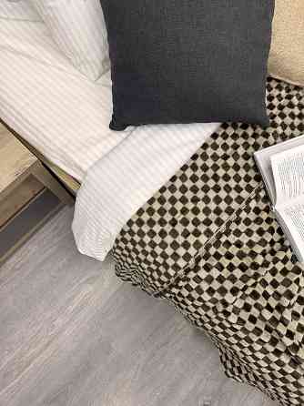 Плед-покривало Шахи 200х210 см (+-5см) Венге з бежевим (87-035) Київ