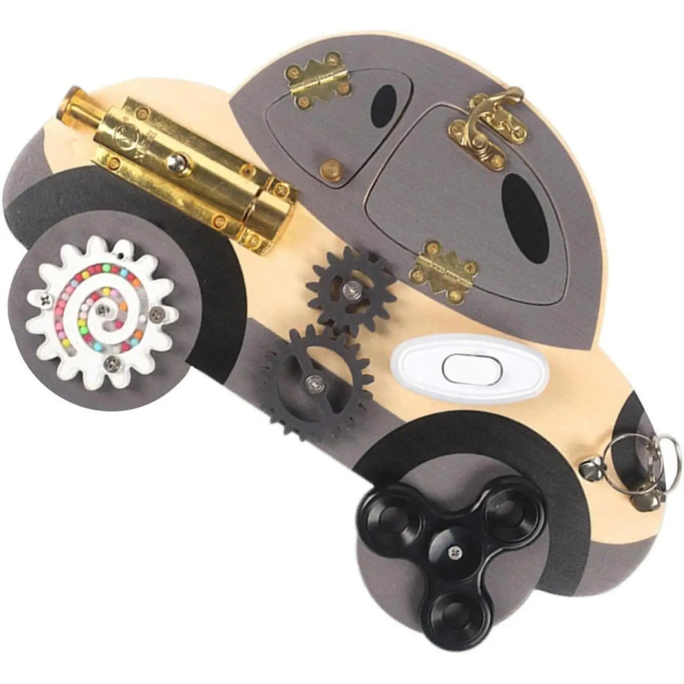 Дитяча дерев'яна іграшка "Бизи-борд Машина" C15015 Вінниця - фото 1