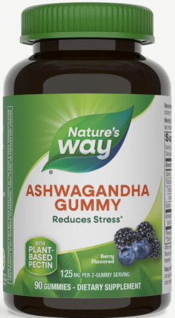 Ашваганда экстракт Nature's Way Ashwagandha Gummies вкус ягод 90 конфет Киев