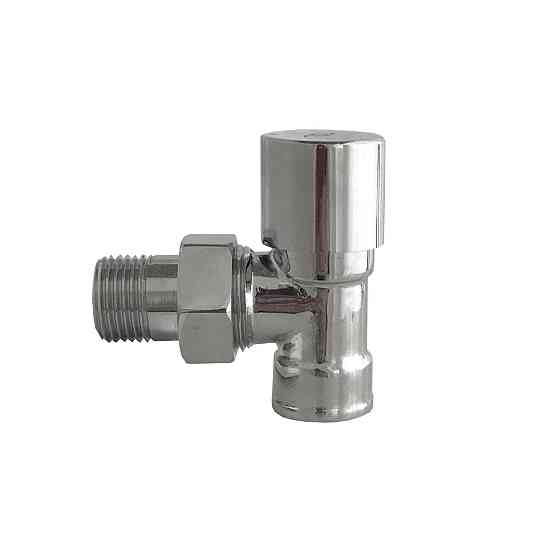 Кран вентильный угловой с американкой SOLOMON 1/2″ CHROM 1844 п/ключ (000002164) Киев