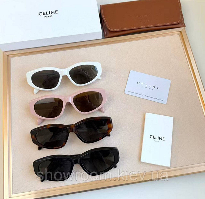 Жіночі сонцезахисні окуляри Celine (40279) black LUX Київ - фото 6