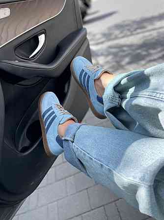 Кеди жіночі M.KRAFT блакитні натуральна замша низький хід (5420) Коломия