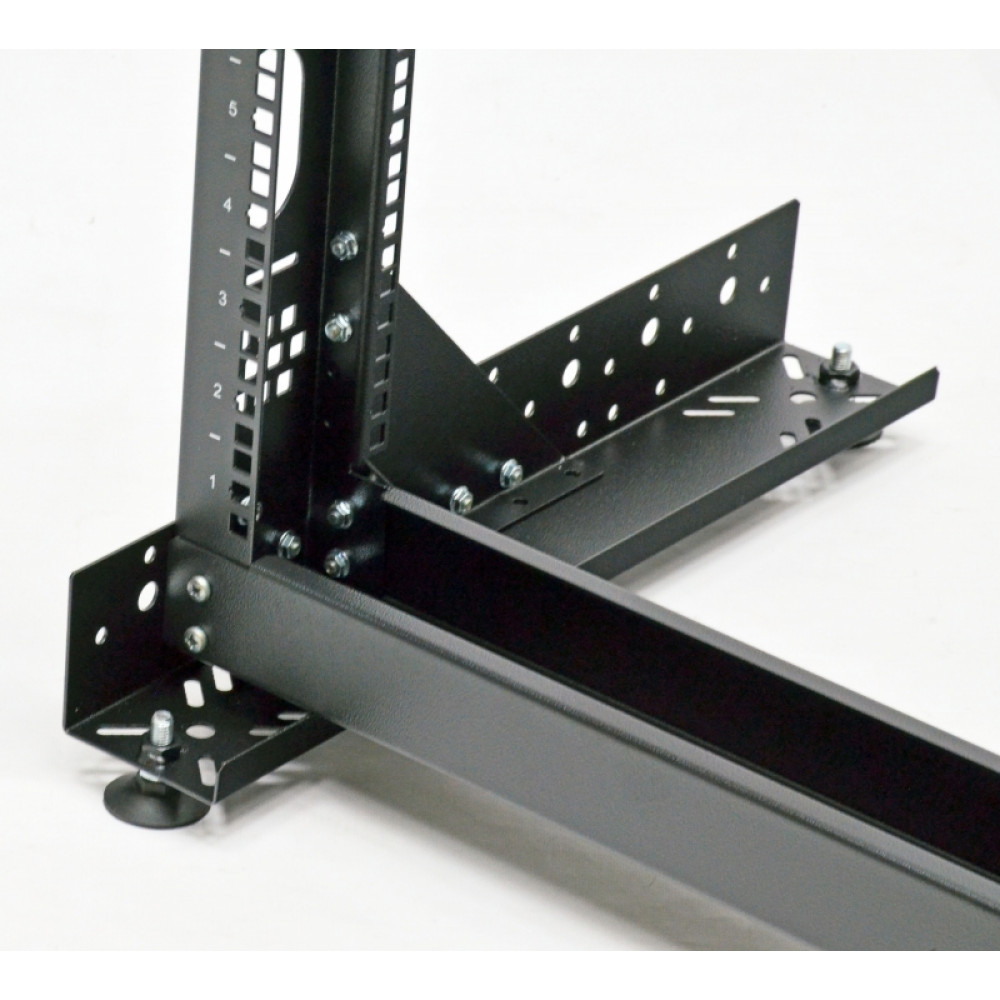 Стійка однорамна CMS UA-OF24-S-BK 24U чорна (без ніг) Київ - фото 3