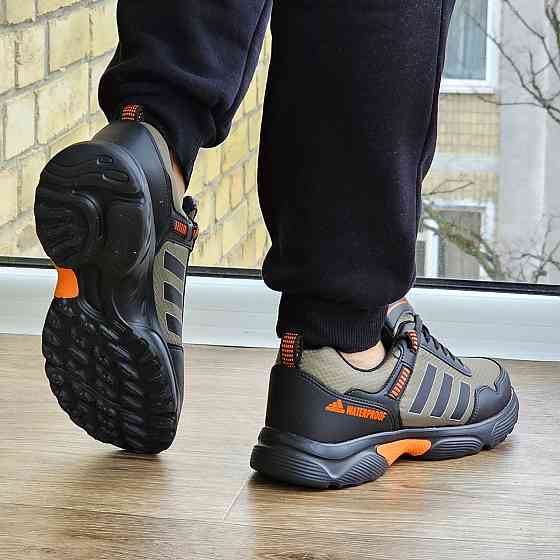 Чоловічі Кросівки Adidas Waterproof Колір Хакі Адідас Зелені (розміри: 40,41,42,43) ВідеоОбзор Дніпро