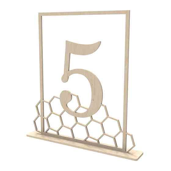 Номерки деревянные настольные 20х15 см Киев