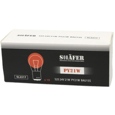 Автолампа SHAFER 24V21WPY21WBAU15S (SL2217) Винница - изображение 2