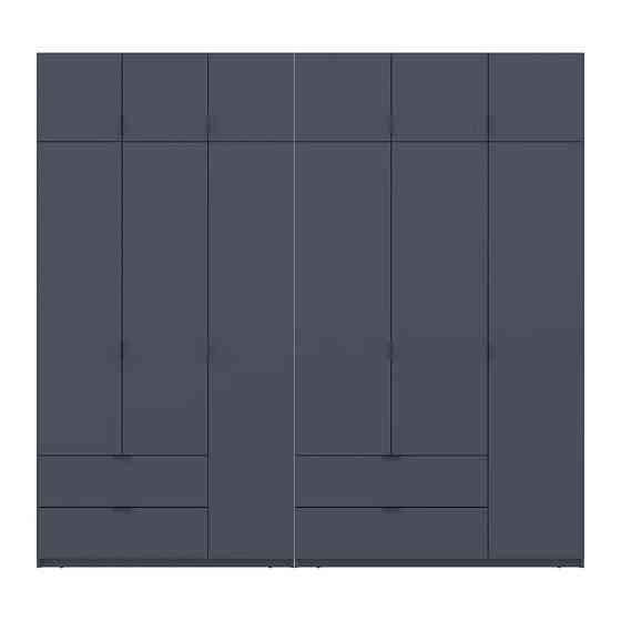 Шафа для одягу Doros Лукас Графіт 3+3 ДСП 255х50х240 DRS-011694 (42005113) Дніпро