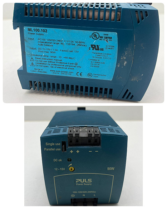 Імпульсний блок живлення по DIN-рейку серії Mini Line Puls ml 100.102 90w Луцк - изображение 1