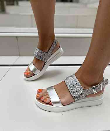 Kentro Босоніжки жіночі KENTO 3127 срібні (літо, шкіра натуральна) (925) Коломыя